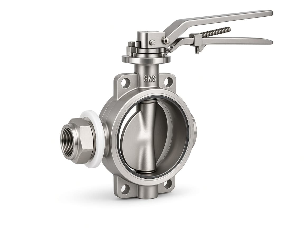 Butterfly Valve with SMS Union